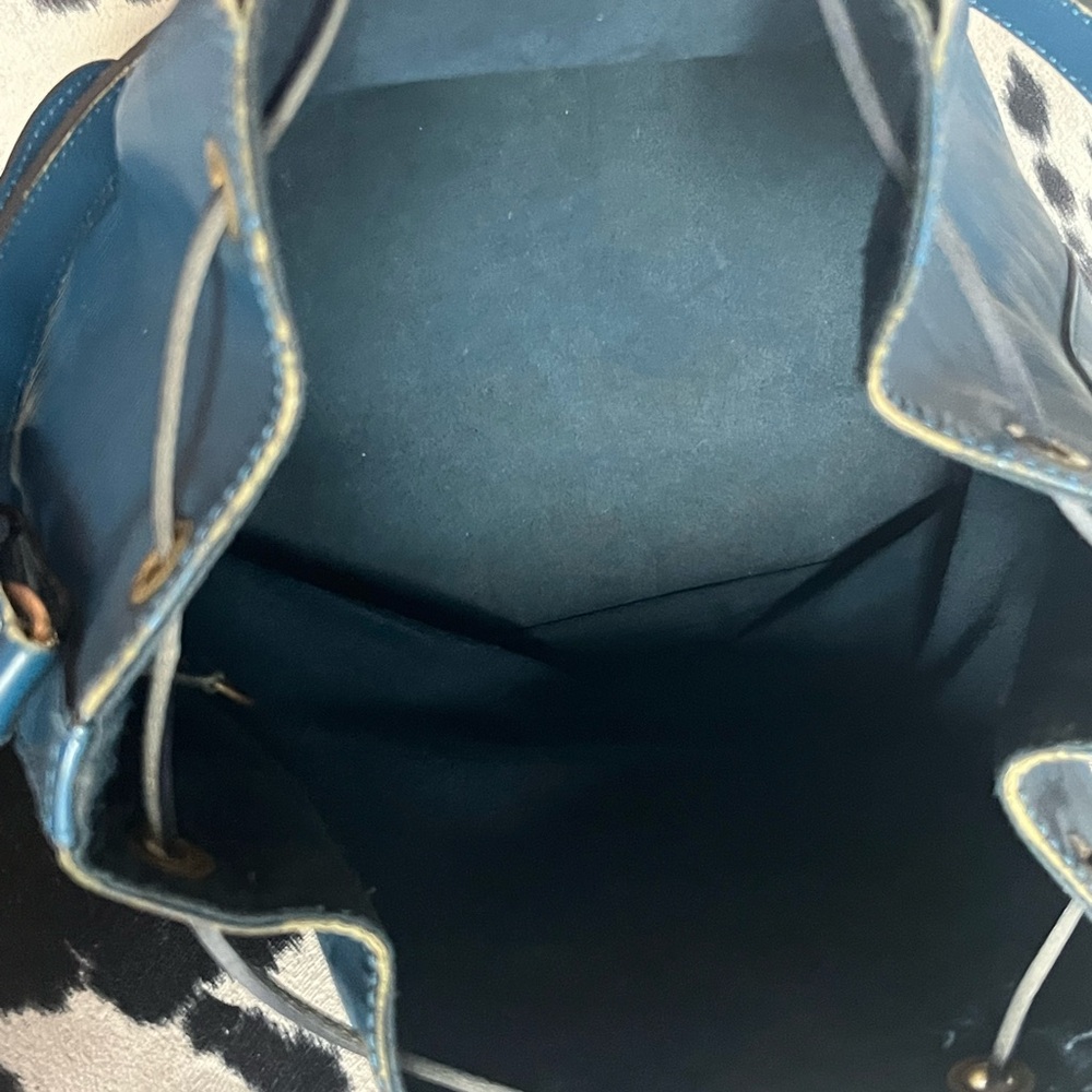 Used Condition- Louis Vuitton Blue Hobo Bag - Picture 13 of 16